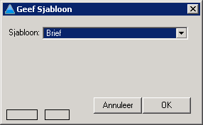 selectie sjabloon